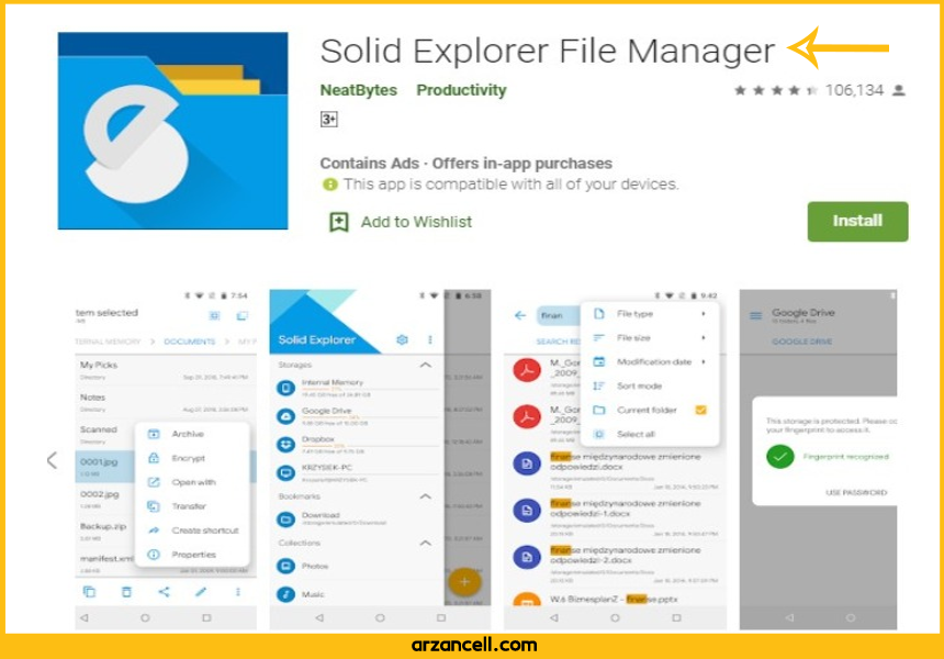 برنامه Solid Explorer برای مدیریت فایل ها در اندروید