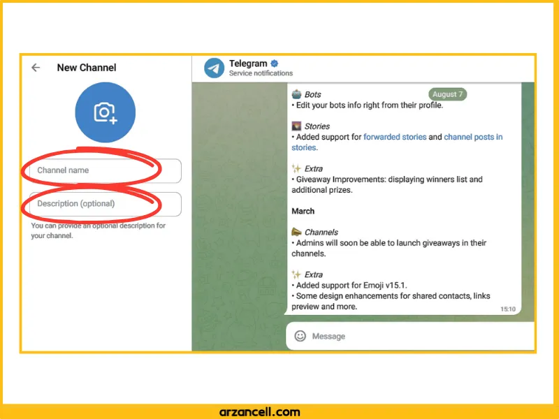 آموزش گام به گام کانال زدن در تلگرام در دسکتاپ